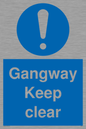 MA234: gangway keep clear