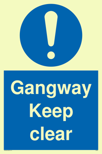 MA234: gangway keep clear