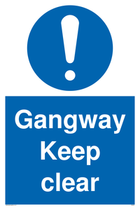 MA234: gangway keep clear