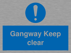 MA234: gangway keep clear