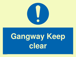 MA234: gangway keep clear