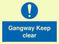 MA234: gangway keep clear