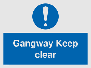 MA234: gangway keep clear