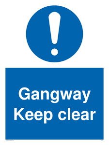 MA234: gangway keep clear