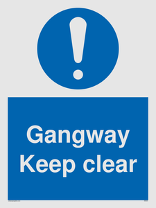 MA234: gangway keep clear