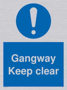 MA234: gangway keep clear