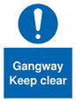 MA234: gangway keep clear