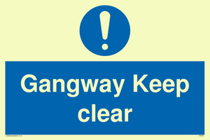 MA234: gangway keep clear