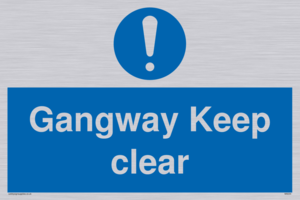 MA234: gangway keep clear