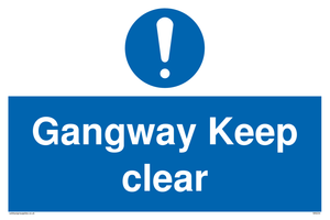 MA234: gangway keep clear