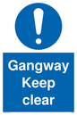 MA234: gangway keep clear