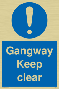 MA234: gangway keep clear