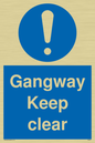 MA234: gangway keep clear