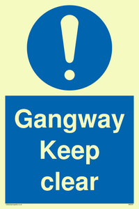 MA234: gangway keep clear
