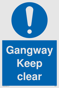 MA234: gangway keep clear