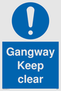 MA234: gangway keep clear
