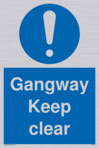 MA234: gangway keep clear