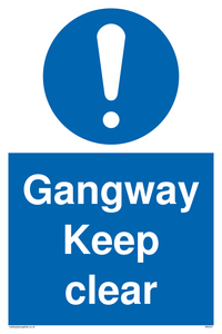 MA234: gangway keep clear