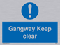 MA234: gangway keep clear
