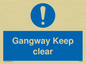 MA234: gangway keep clear