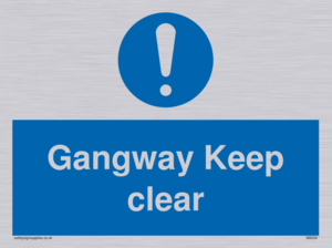 MA234: gangway keep clear
