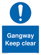 MA234: gangway keep clear
