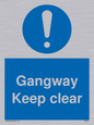 MA234: gangway keep clear