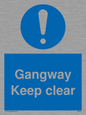 MA234: gangway keep clear