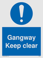 MA234: gangway keep clear