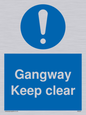 MA234: gangway keep clear