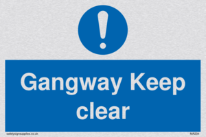 MA234: gangway keep clear