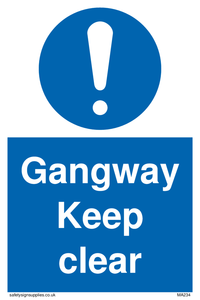 MA234: gangway keep clear