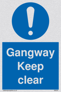 MA234: gangway keep clear