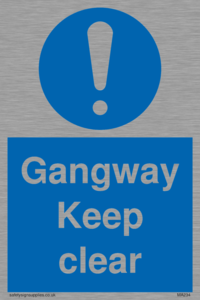 MA234: gangway keep clear