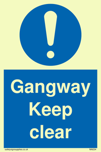 MA234: gangway keep clear