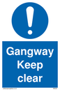 MA234: gangway keep clear