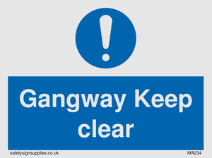 MA234: gangway keep clear