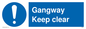 MA234: gangway keep clear