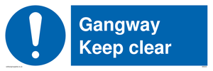 MA234: gangway keep clear