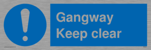 MA234: gangway keep clear
