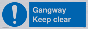 MA234: gangway keep clear