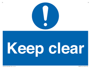 MA235: keep clear