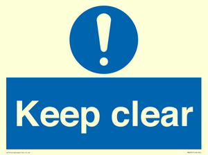 MA235: keep clear