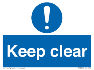 MA235: keep clear