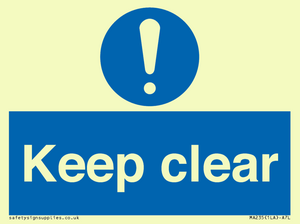 MA235: keep clear