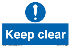MA235: keep clear