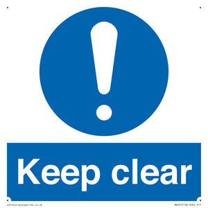 MA235: keep clear