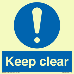 MA235: keep clear