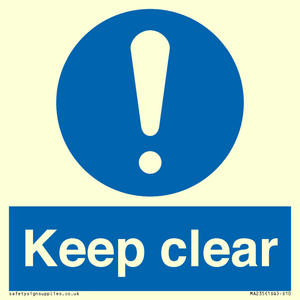 MA235: keep clear