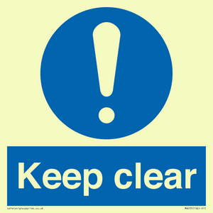 MA235: keep clear
